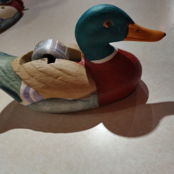 3 pc. Desk Set Ceramic Duck - Picture 9 of 10